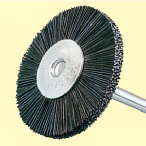 CEPILLO REDONDO Pelo Negro Montado - 25 mms. - (15 uds.)