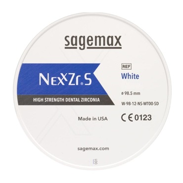 CIRCONIO SAGEMAX NexxZr-S - Color Blanco - 14 mms. - Ø 98,5