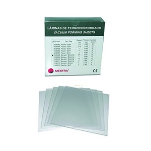 Láminas de Termoconformado - Férulas / Duras - 1 mms. - (25 uds.)