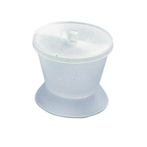 TACITA SILICONA Grande con tapa - 40cc. - Unidad