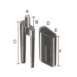 BI-V-PIN CORTO - 13 mms. - (1000 uds.)