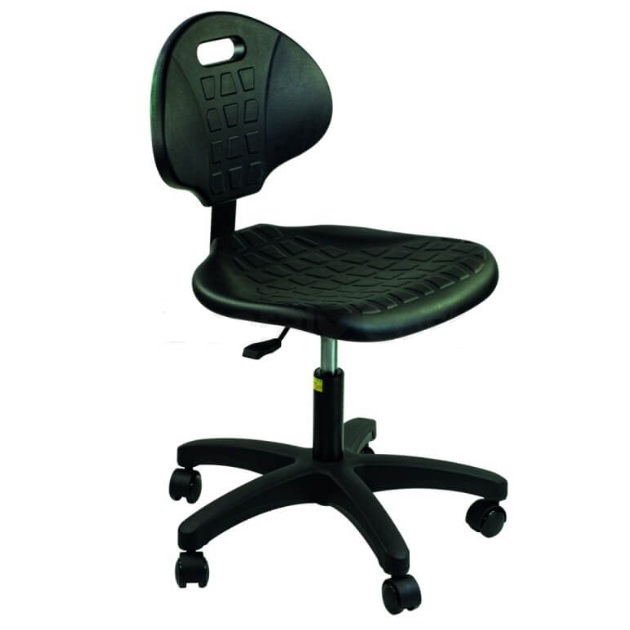 SILLA PARA PUESTO DE TRABAJO - CON RUEDAS - NEGRA