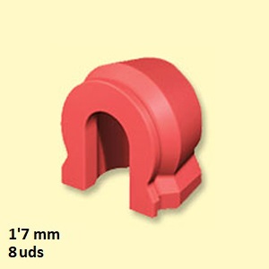 HEMBRAS SG ROJAS 1,7 mm  (8 pzs)