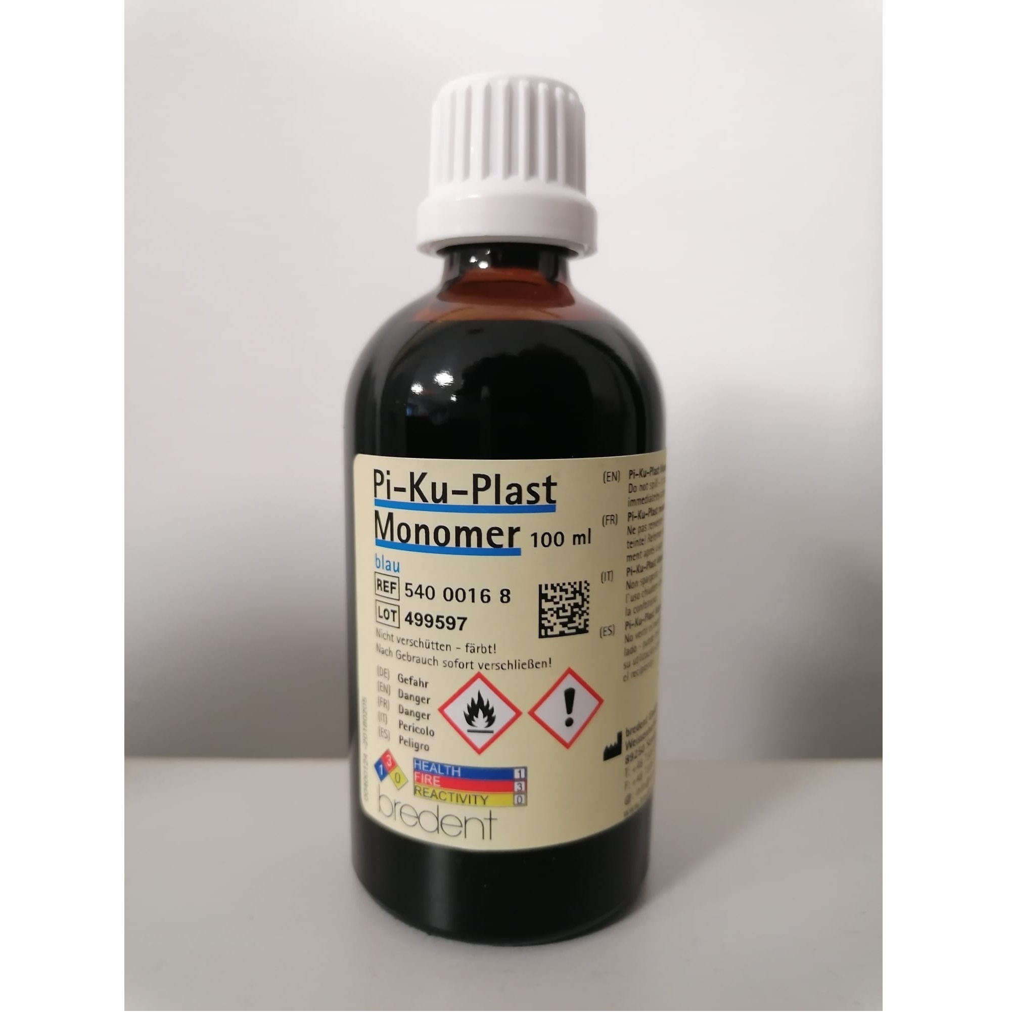 PI KU PLAST Líquido - Color Azul - (100 ml.)