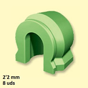 HEMBRAS SG VERDES 2,2 mm  (8 pzs)