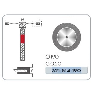 DISCO DIAMANTADO FLEX - 0,20 x 190 mms - (1 ud)