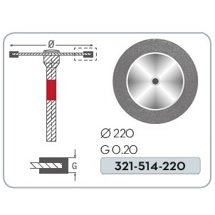 DISCO DIAMANTADO FLEX - 0,20 x 220 mms - (1 ud)