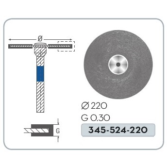 DISCO DIAMANTADO HP FLEX - 0,30 x 220 mms - (1 ud)