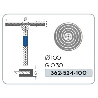 DISCO DIAMANTADO FLEX TURBO - 0,30 x 100 mms - (1 ud)