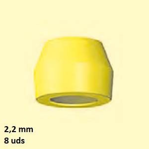HEMBRAS OC AMARILLAS  2,2 mm  (8 pzs)