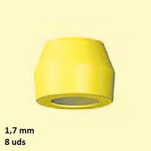 HEMBRAS OC AMARILLAS  1,7 mm  (8 pzs)