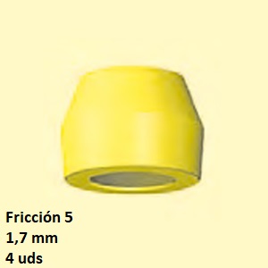 HEMBRAS OC AMARILLAS Fricción extra  F-5  1,7 mm  (4 pzs)