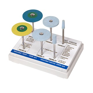 DISCOS Y FRESAS DE PULIDO PARA CIRCONIO - KIT 3 PASOS