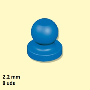 MACHOS UNIVERSALES 2,2 mm  (8 pzs)