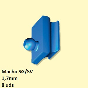 MACHOS VKS SG/SV  1,7 mm  (8 pzs)