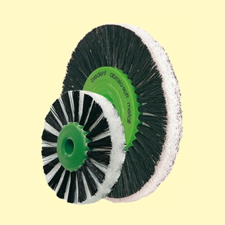 CEPILLO PULIDORA ABRASO SOFT METAL - Pelo negro + fibra - 80 mms. - (1 ud.)